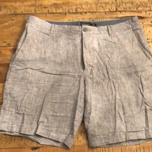 Linen grey shorts